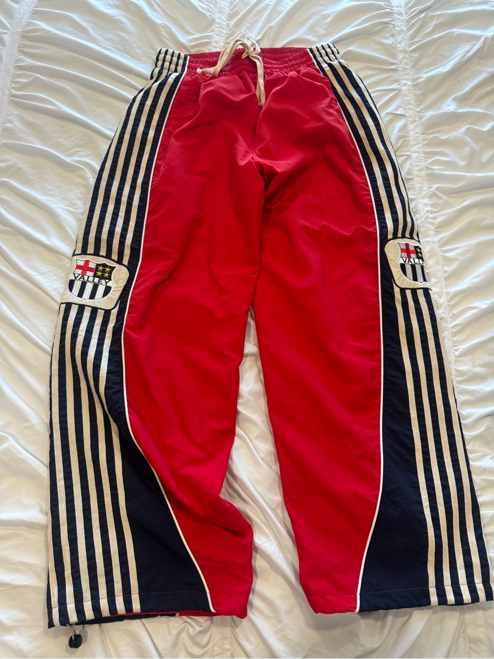 Red and Black Mens Track Pants
